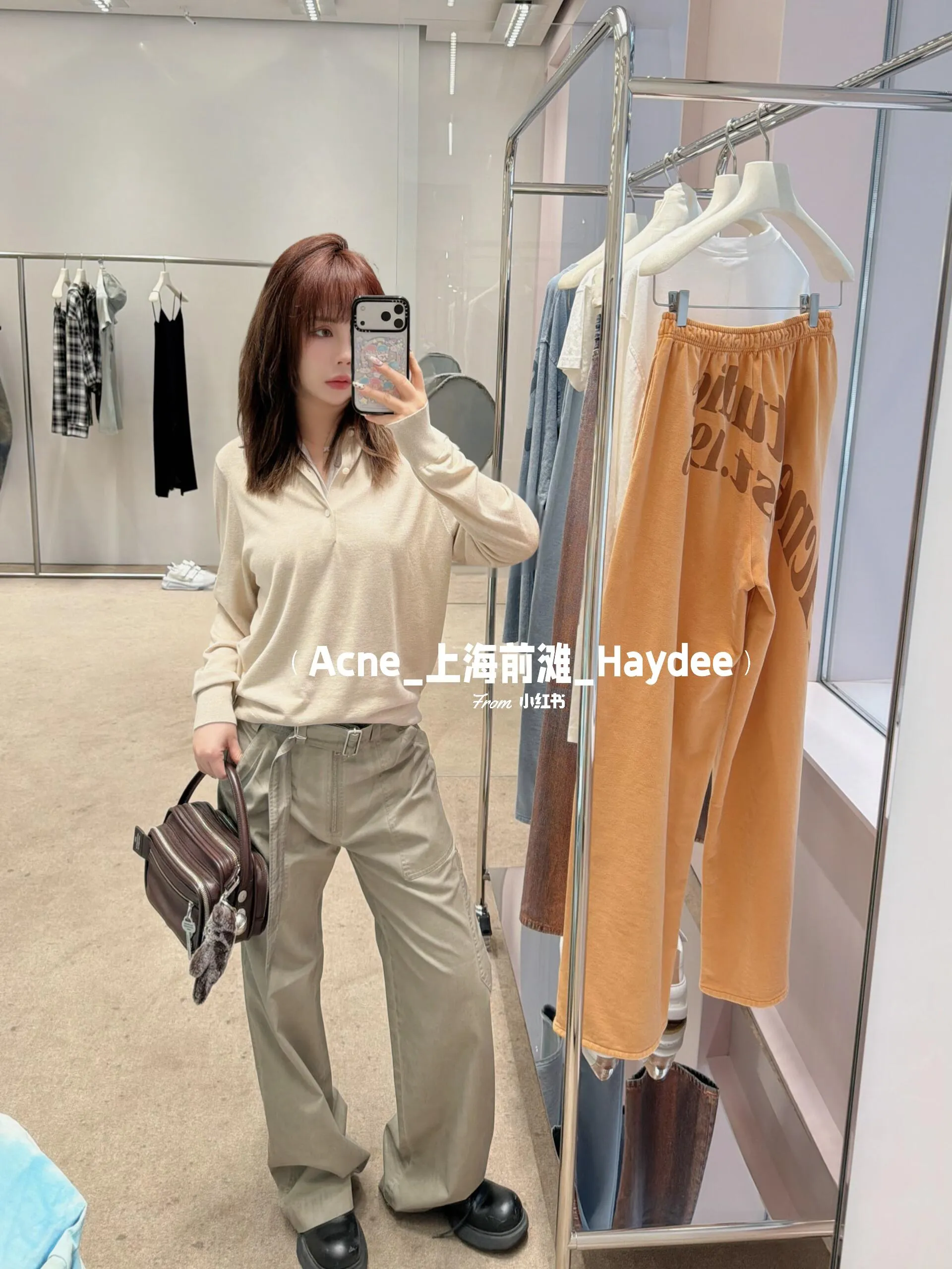 Upper body material picture ACNE/Studios 26SS dirty dyed overalls trousers (picture color)